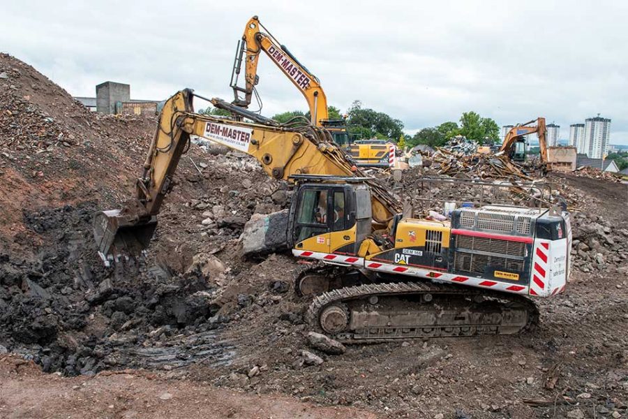 Dem Master 9th July 2019 - Regrading at Jordanhill | DEM-Master Demolition