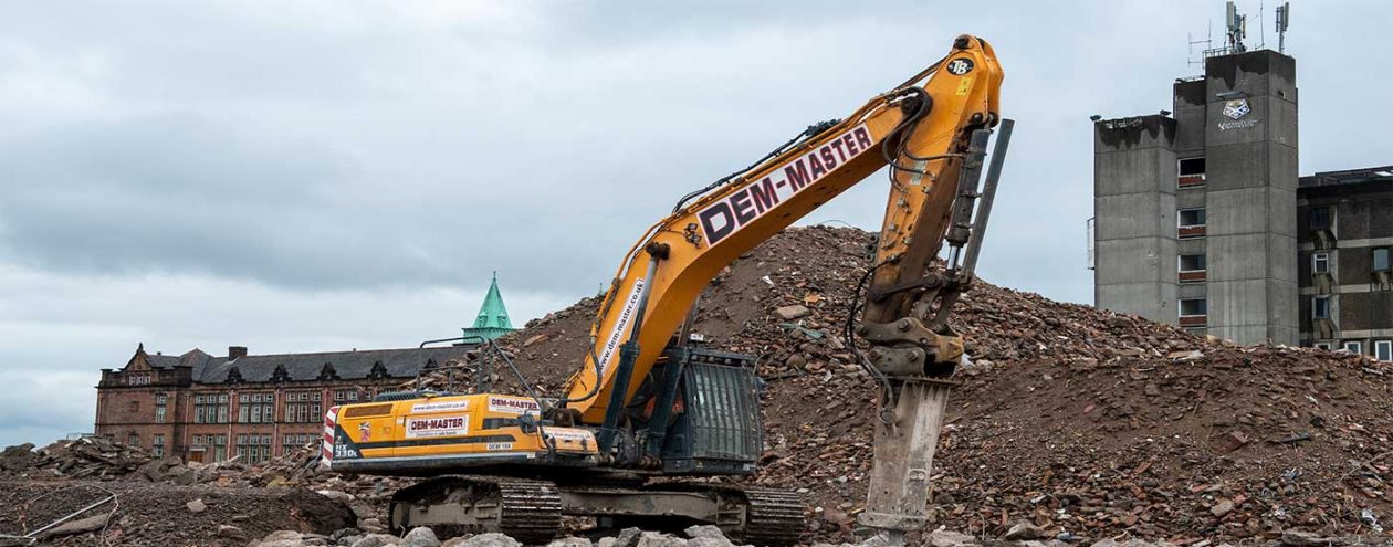 Dem Master 9th July 2019 - Regrading at Jordanhill | DEM-Master Demolition